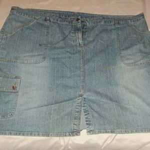 VENEZIA CARGO STRETCH JEAN SKIRT